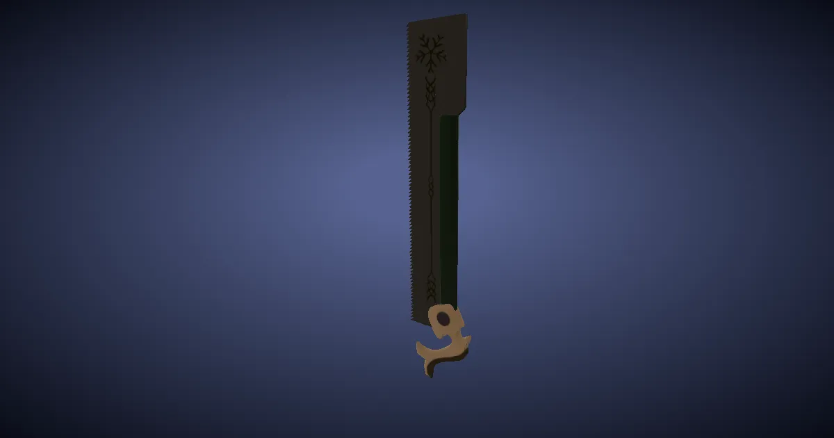 High Durium Saw - 3D render