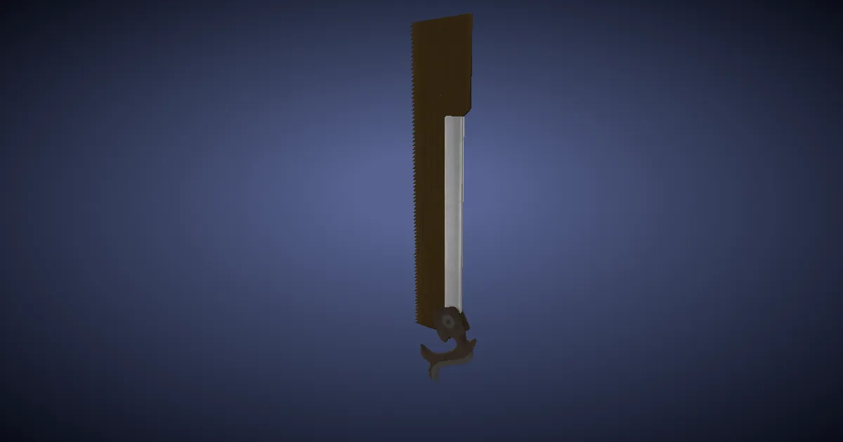 Rendu 3D de Scie en bismuth