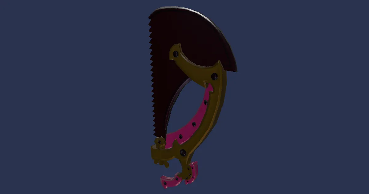 Dwarven Mythril Saw - 3D render