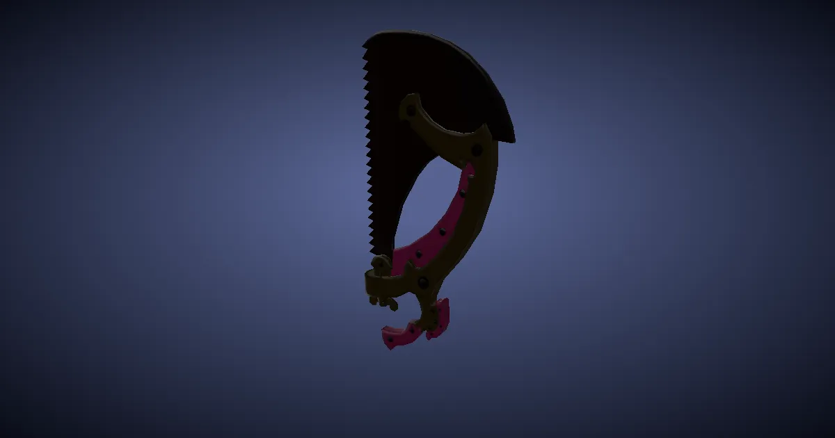 Dwarven Mythril Saw - 3D render