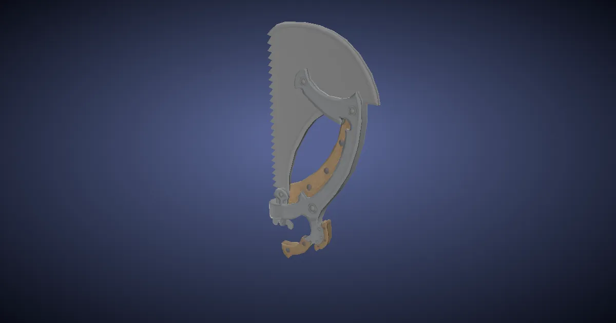 Rendu 3D de Scie en manganèse