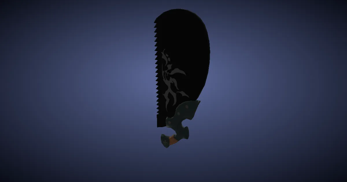 Mythrite Halfheart Saw - 3D render