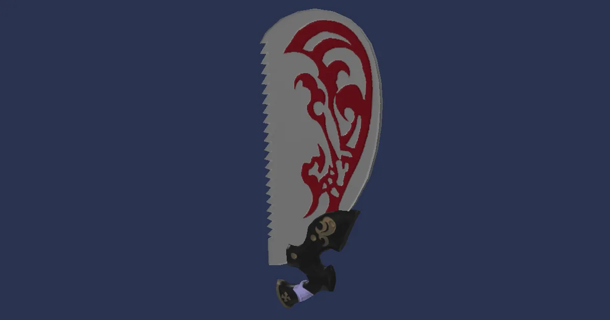 Rendu 3D de Scie ronde en titane