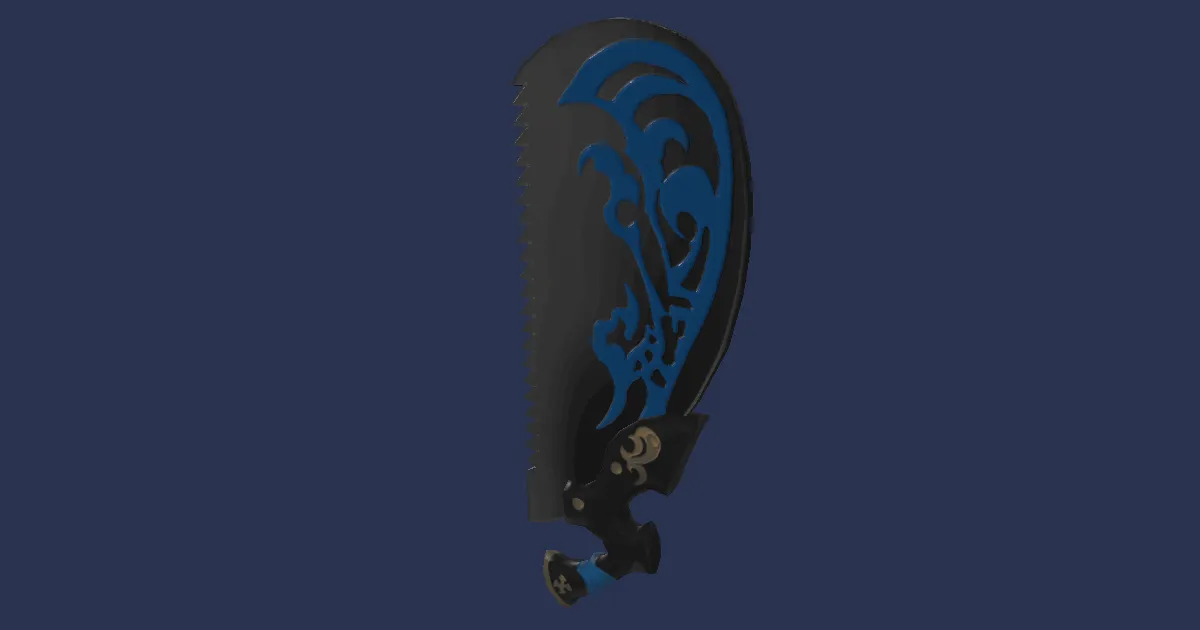 Doman Iron Halfheart Saw - 3D render