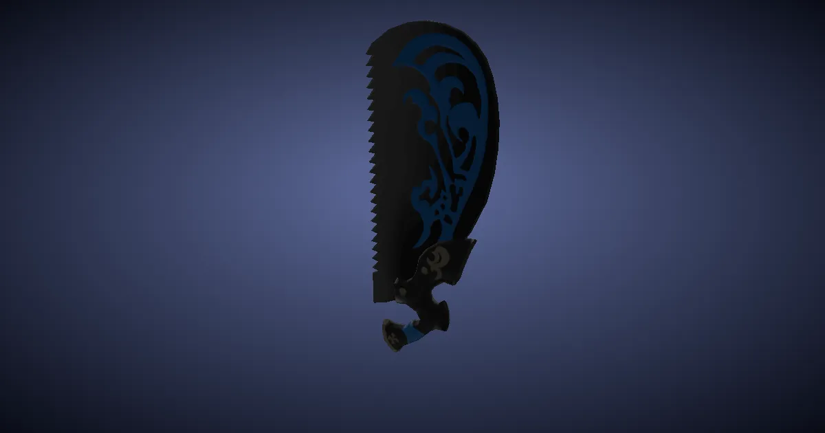 Doman Iron Halfheart Saw - 3D render