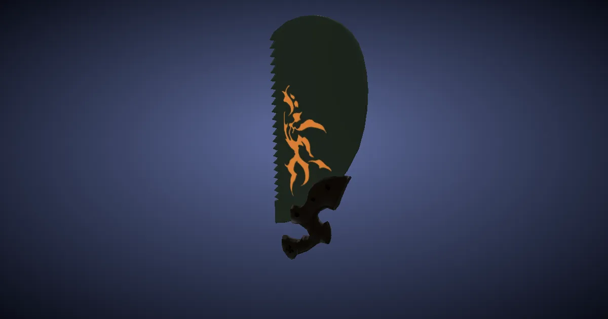 Bluespirit Halfheart Saw - 3D render