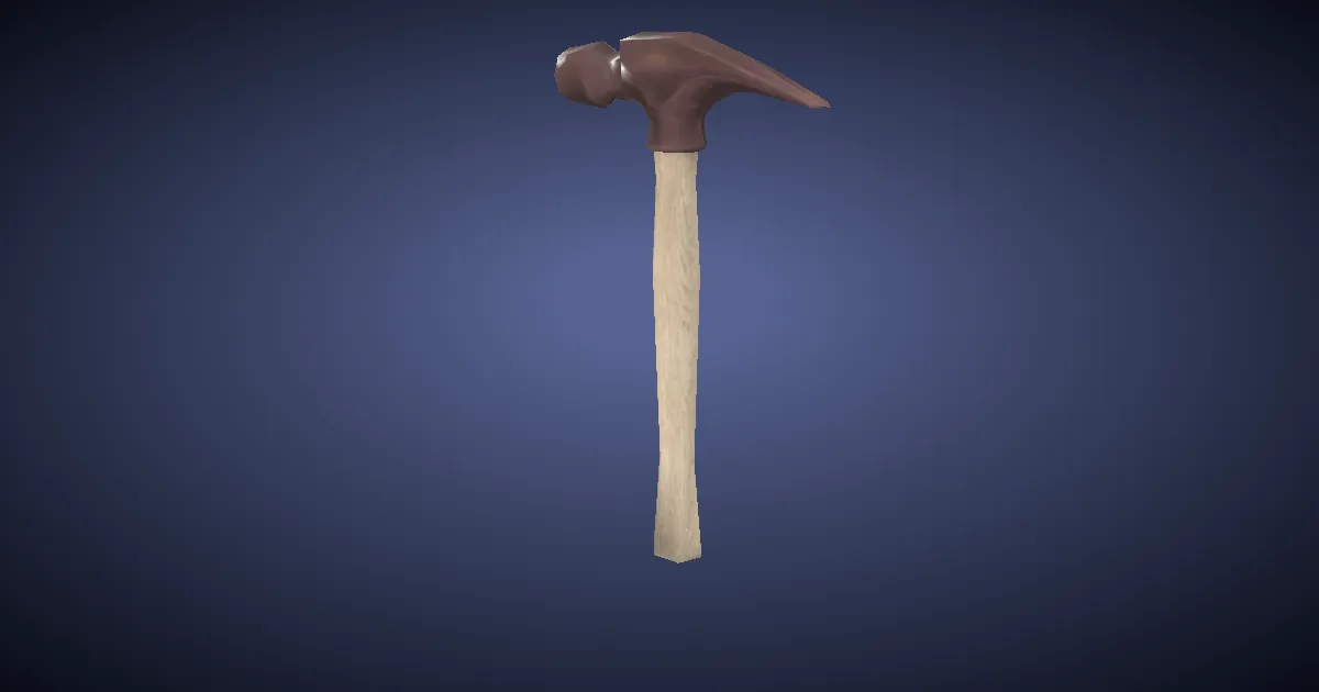 Bronze Claw Hammer - 3D render