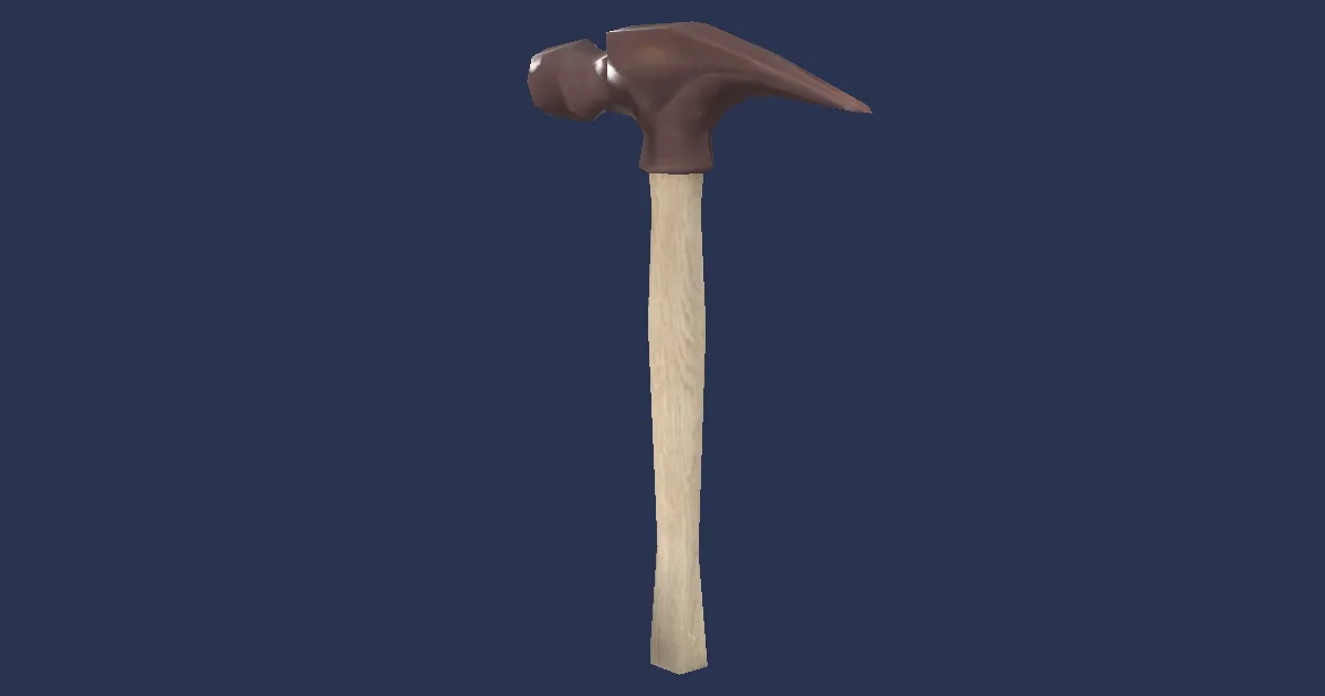 Bronze Claw Hammer - 3D render