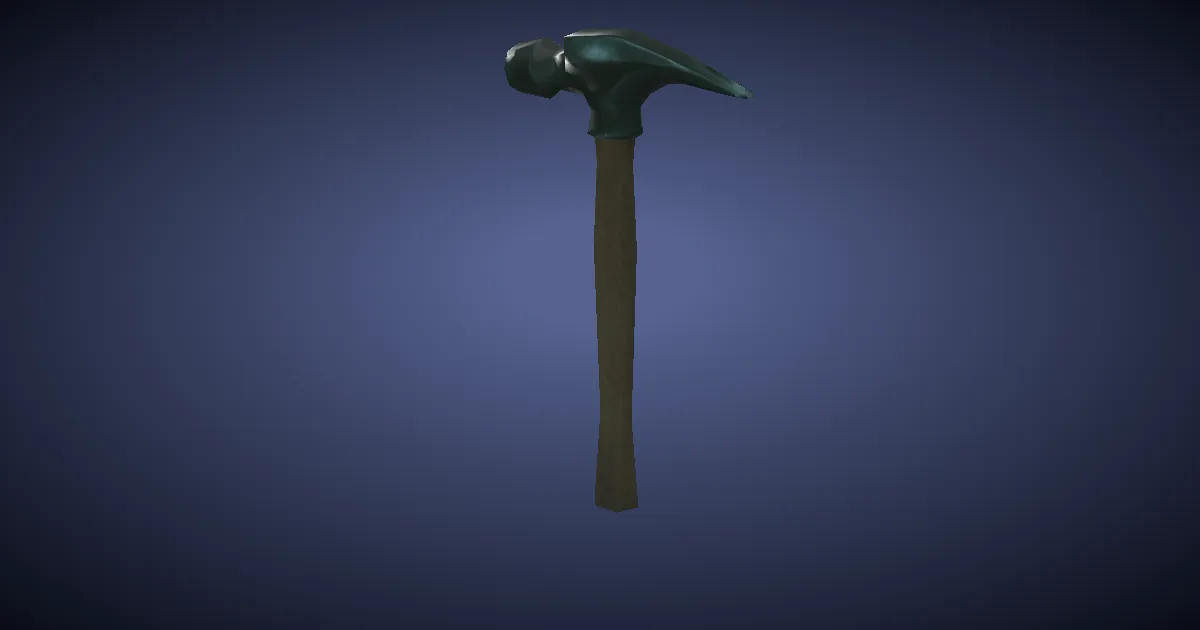 Adamantite Claw Hammer - 3D render