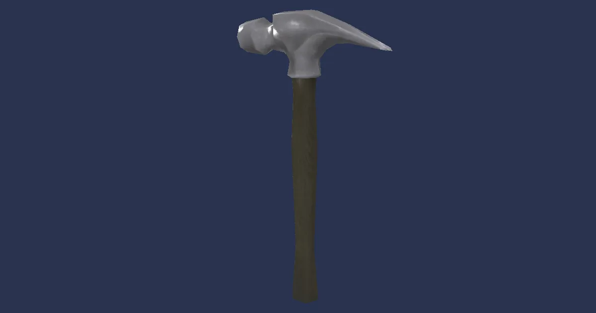 Mountain Chromite Claw Hammer - 3D render
