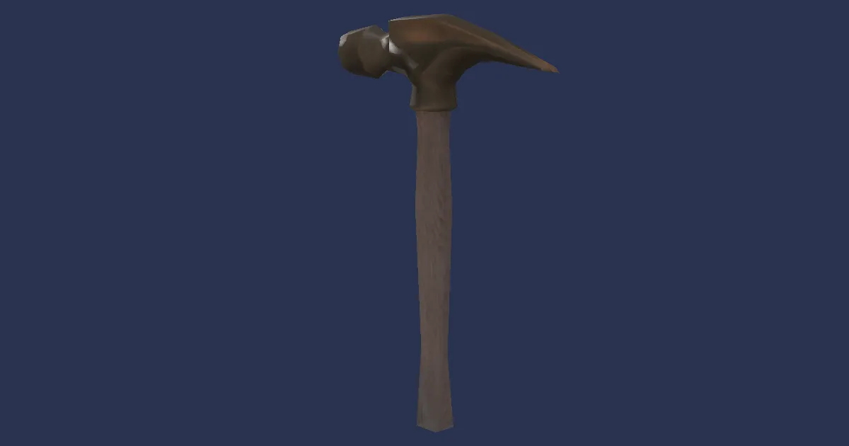 Bismuth Claw Hammer - 3D render