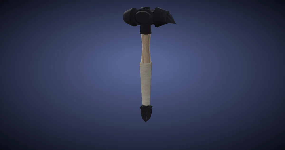 Initiate's Cross-pein Hammer - 3D render