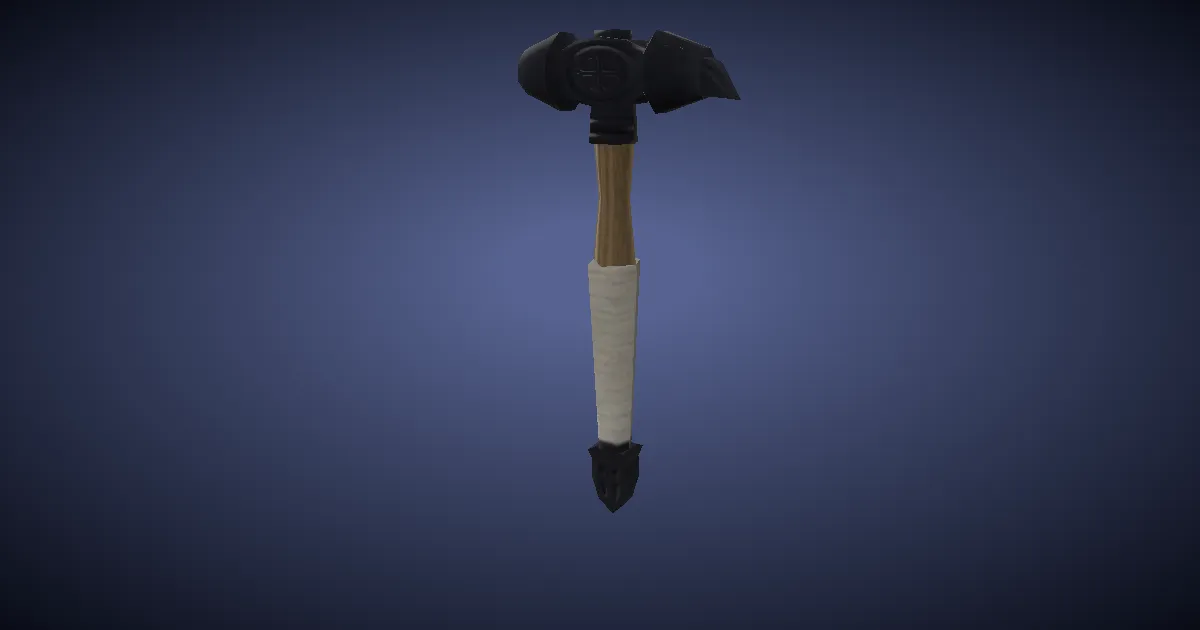 Crowsbeak Hammer - 3D render