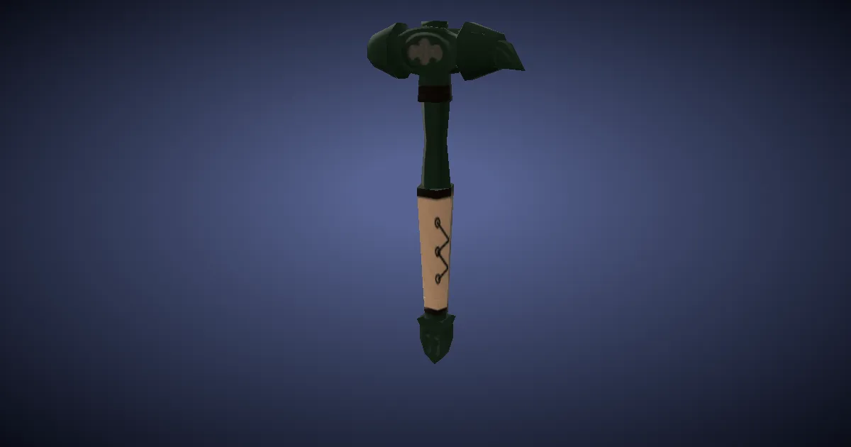 Bluespirit Cross-pein Hammer - 3D render