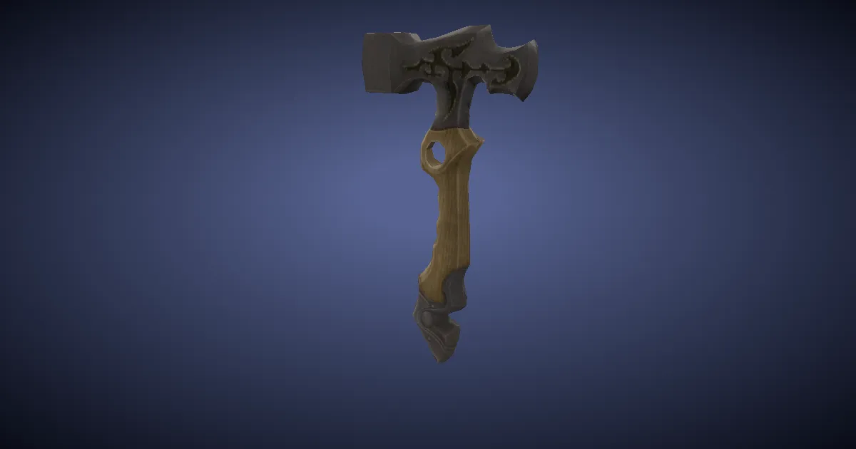 Rendu 3D de Marteau de Vulcain