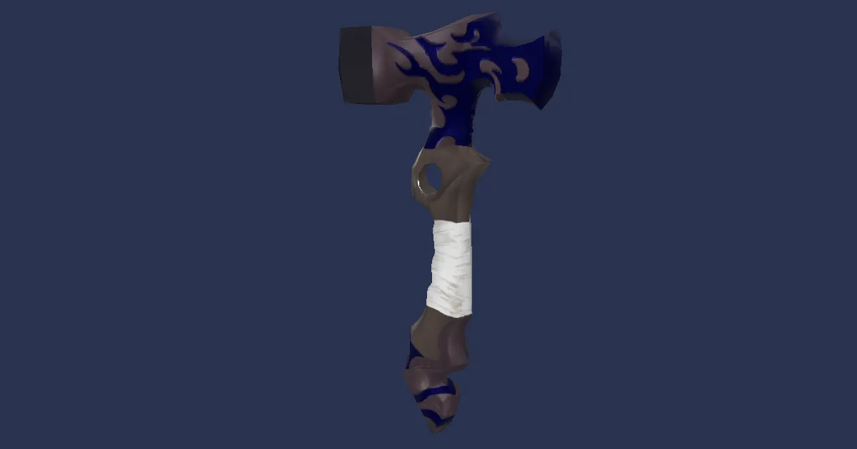 Rendu 3D de Massette en titane