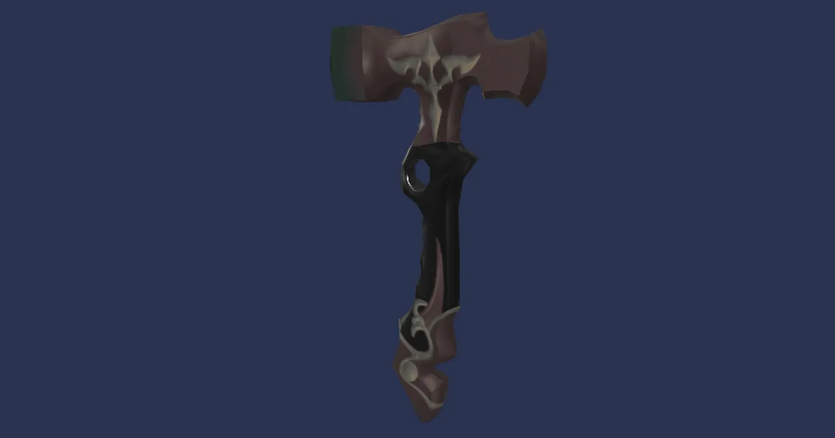 Mythrite Lump Hammer - 3D render
