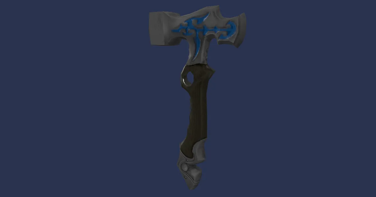 Rendu 3D de Massette en fer domien