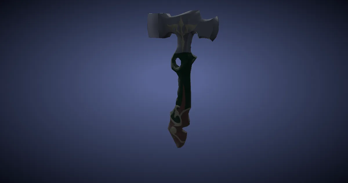 Molybdenum Lump Hammer - 3D render