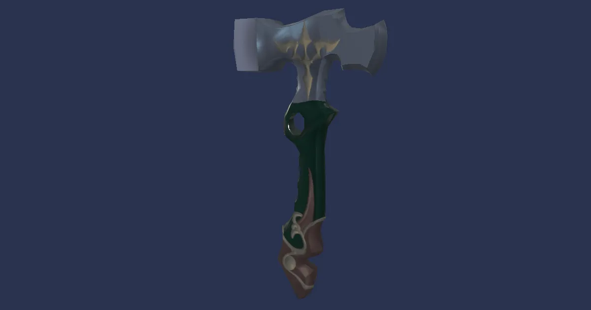 Molybdenum Lump Hammer - 3D render