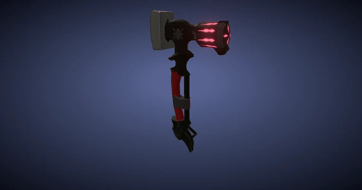 Cobalt Tungsten Cross-pein Hammer - 3D render