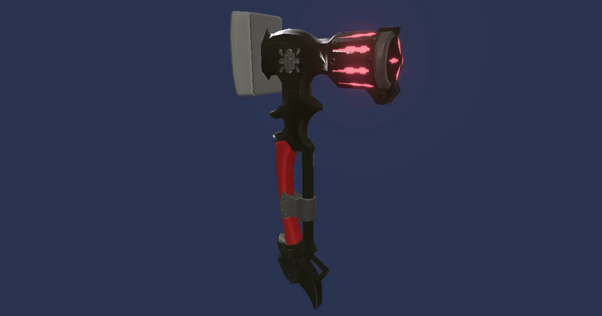 Cobalt Tungsten Cross-pein Hammer - 3D render