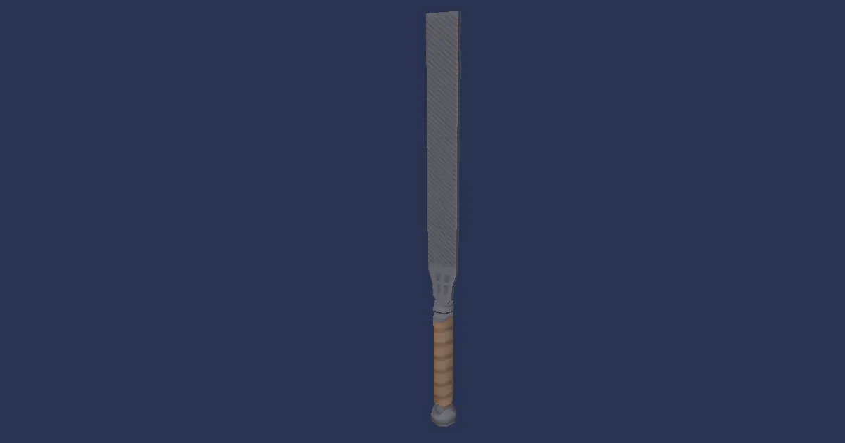 Iron File - 3D render