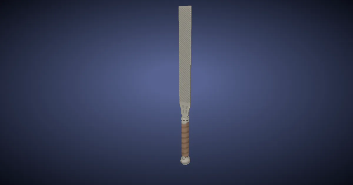 Steel File - 3D render