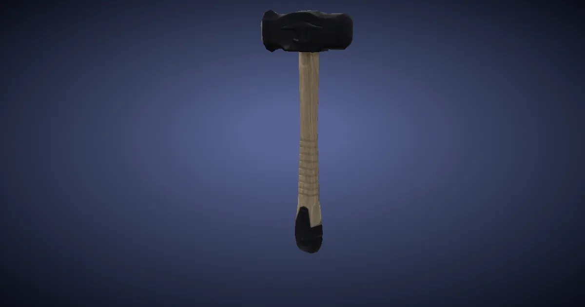 3D-Ansicht von Anfänger-Flachhammer