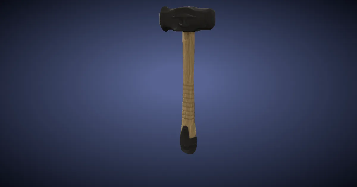Steel Doming Hammer - 3D render