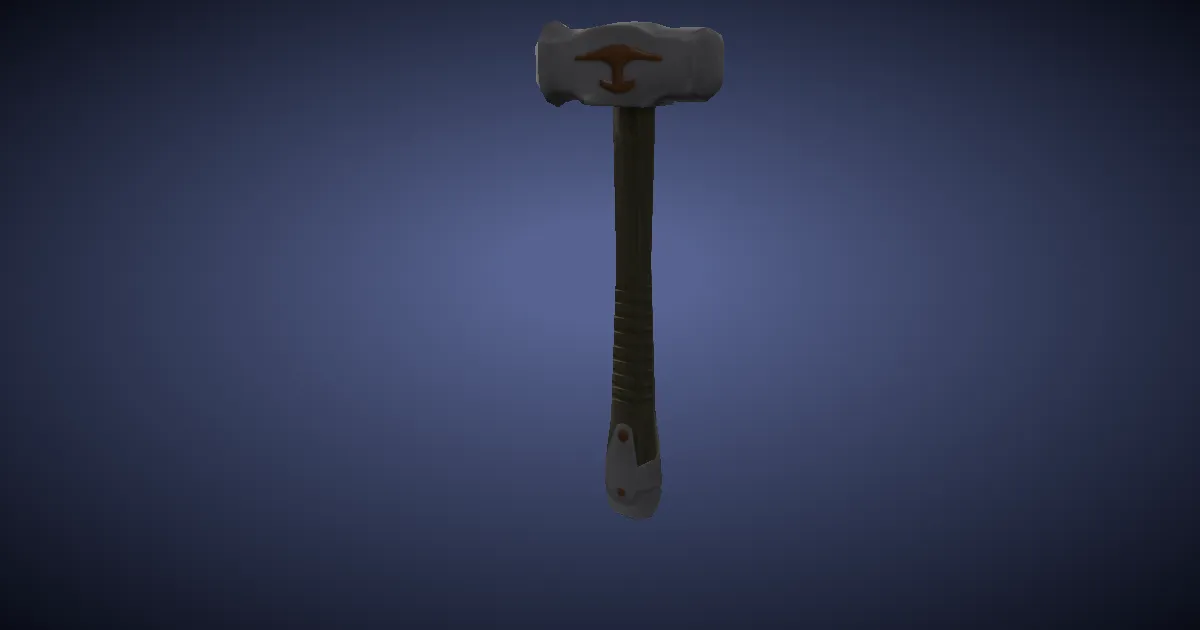 High Steel Doming Hammer - 3D render