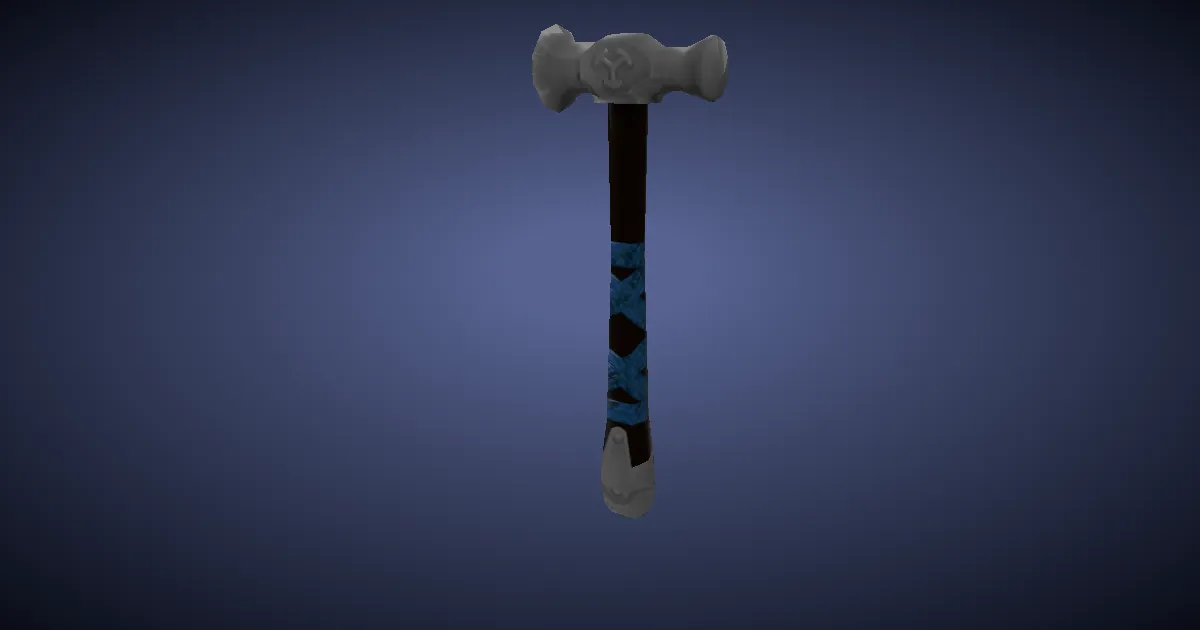 Doman Iron Raising Hammer - 3D render