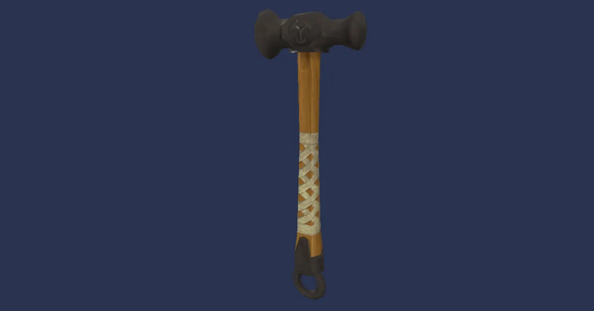 Artisan's Raising Hammer - 3D render