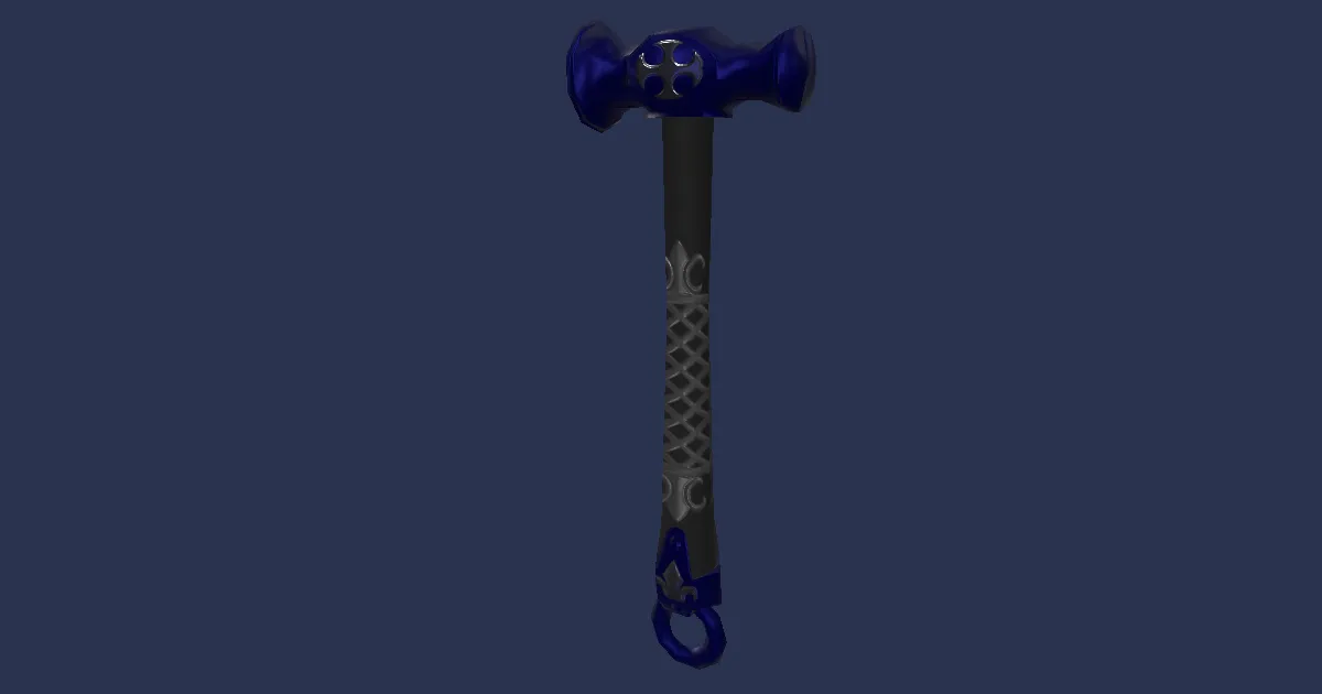 Rendu 3D de Marteau de batteur en mithrite