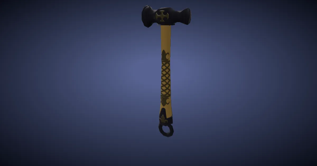 Doman Steel Raising Hammer - 3D render