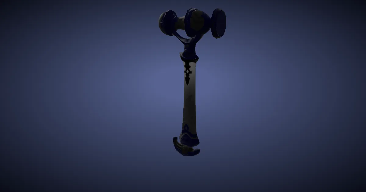Adamantite Ball-pein Hammer - 3D render