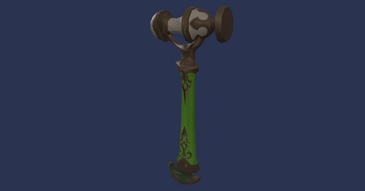 High Durium Raising Hammer - 3D render