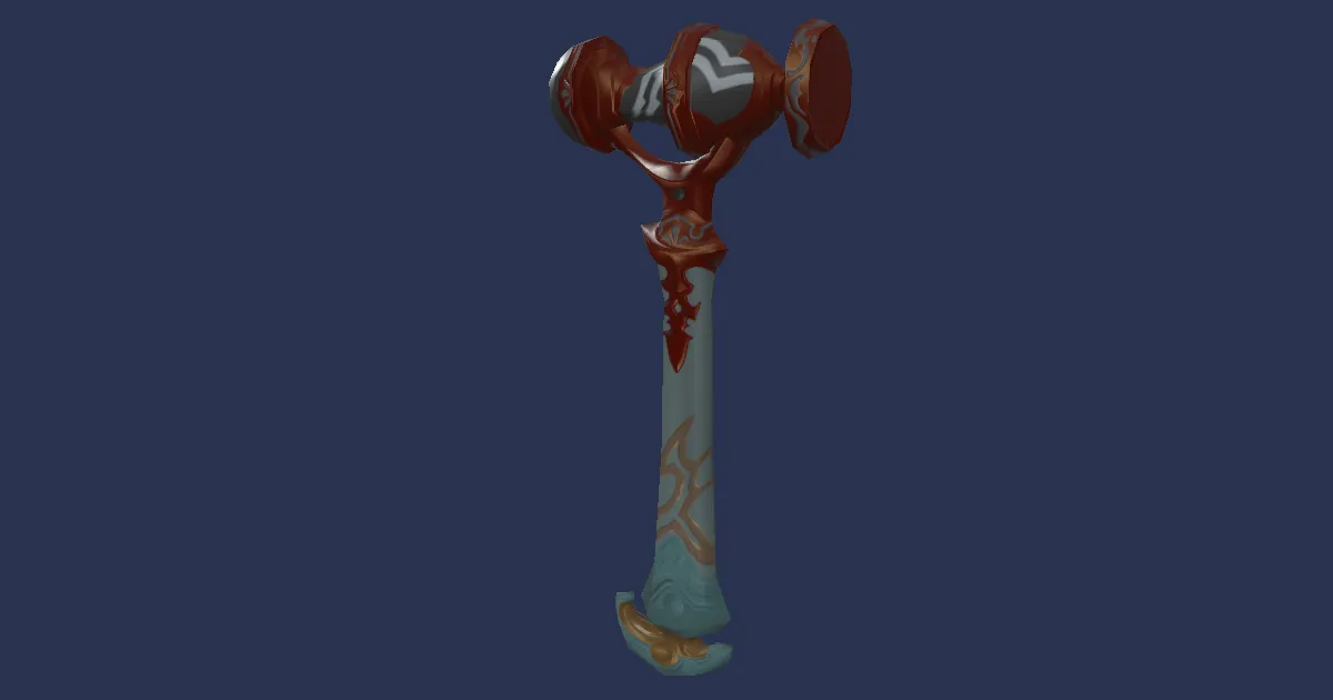 Mountain Chromite Raising Hammer - 3D render