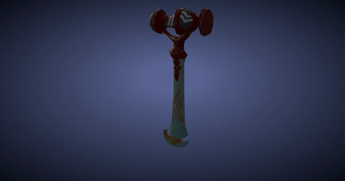 Mountain Chromite Raising Hammer - 3D render