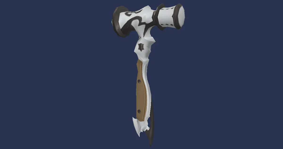 Manganese Raising Hammer - 3D render