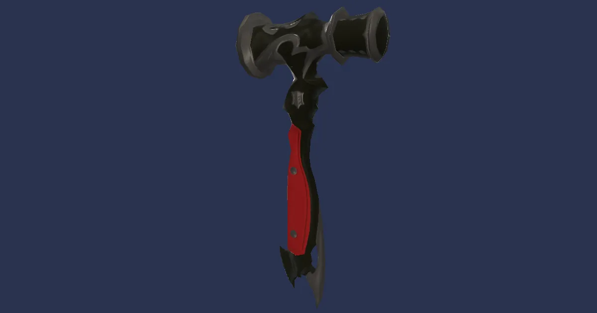 Cobalt Tungsten Raising Hammer - 3D render