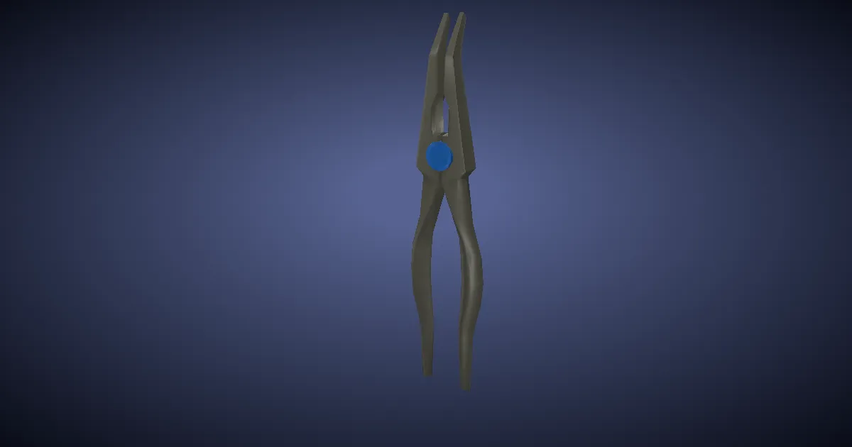 Rendu 3D de Tenailles en fer domien