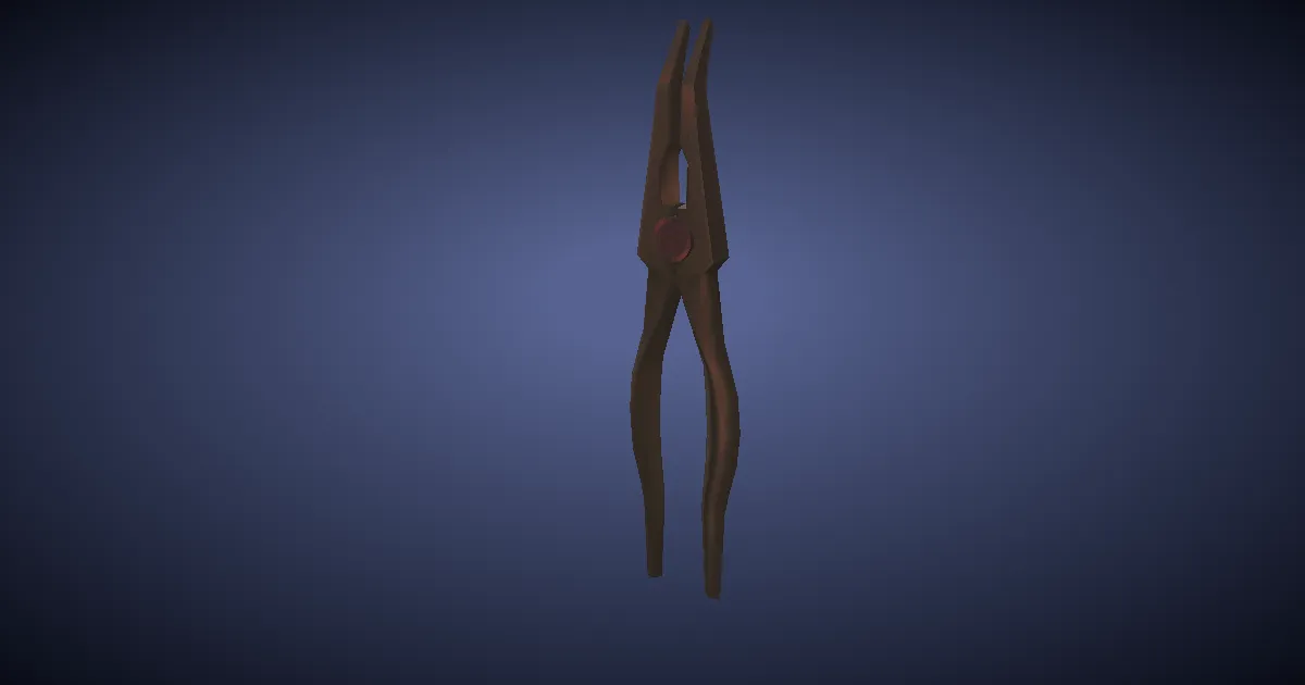Titanbronze Pliers - 3D render