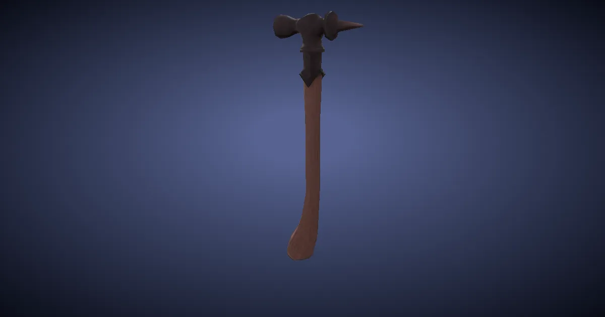 Steel Chaser Hammer - 3D render