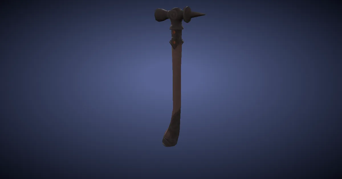 Koppranickel Ornamental Hammer - 3D render