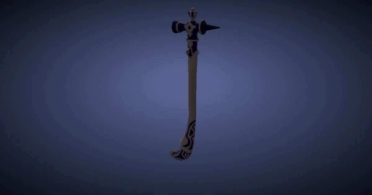 Mythrite Lapidary Hammer - 3D render