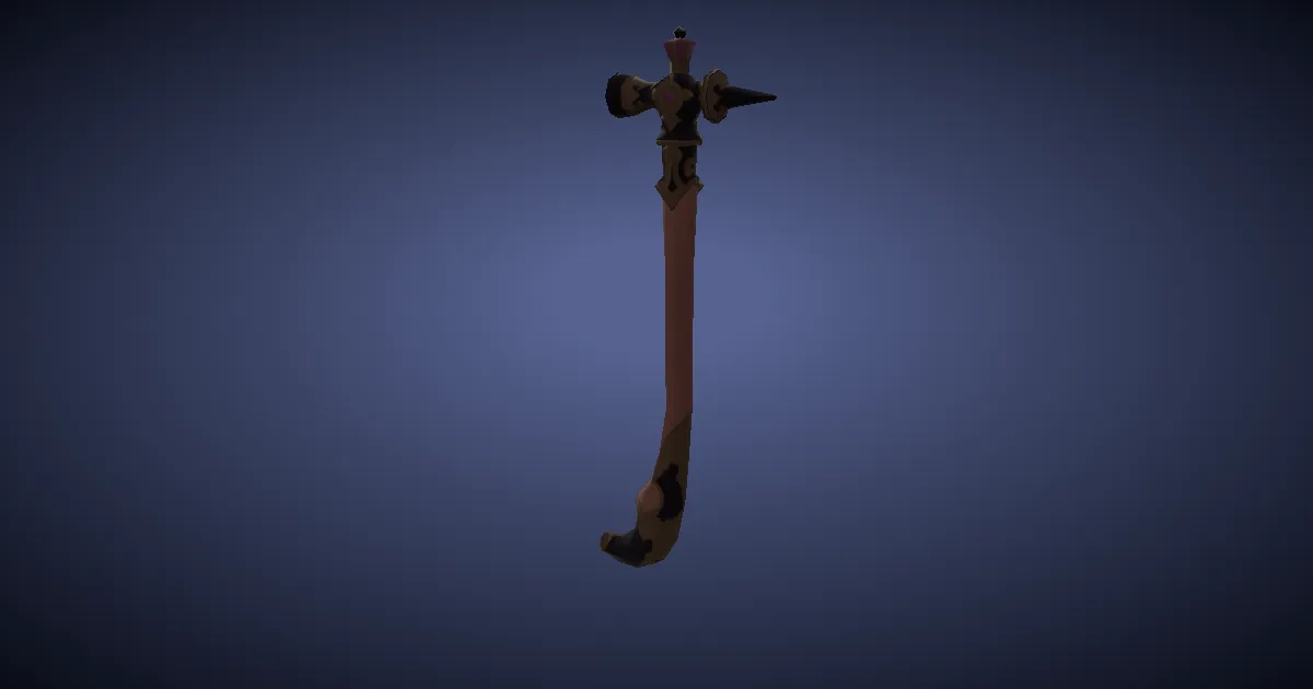 Hardsilver Lapidary Hammer - 3D render