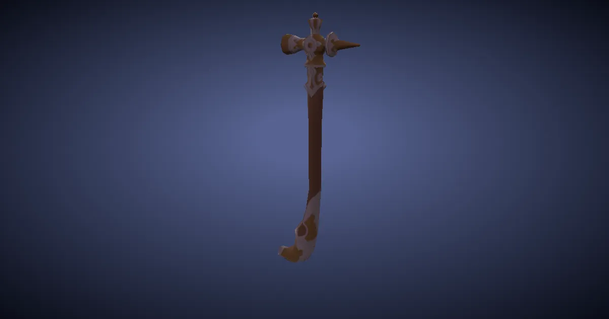 Bismuth Lapidary Hammer - 3D render
