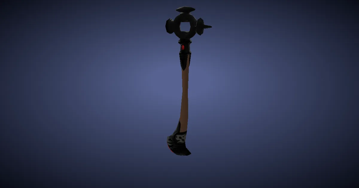 Hardsilver Texture Hammer - 3D render