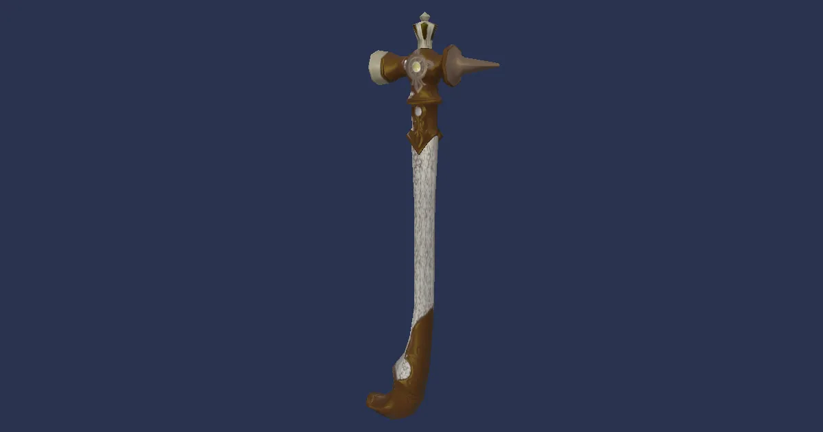 Rendu 3D de Marteau à garnir de virtuose